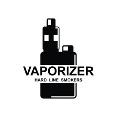 Vapor vaporizer logo template vector illustration