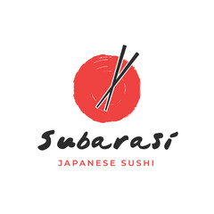 Sushi logo, japanese food restaurant logo design inspiration
