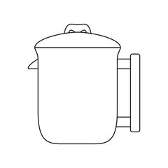 The icon of a teapot-coffee pot on a white background.