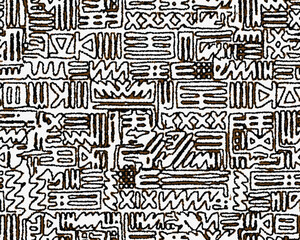 Hand drawn abstract seamless pattern, ethnic background, simple style - great for textiles, banners, wallpapers, wrapping - vector design