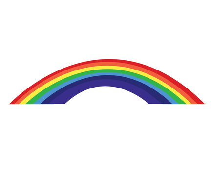 rainbow pride day symbol line vector illustration