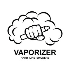 Vape Shop Logo Design Concept Vector. Vaping Logo Design Template