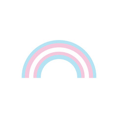 vector rainbow shaped transgender LGBT flag, LGBTQ+ flag, LGBT flag icon