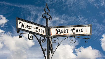 Street Sign to Best versus Worst Case
