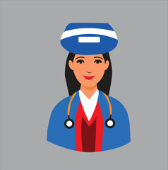 stewardess in uniform doctor