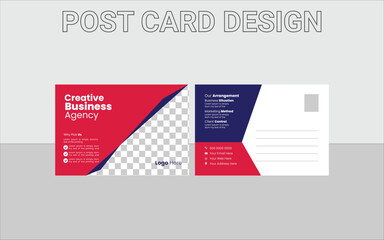 post card design template, post card design vector 