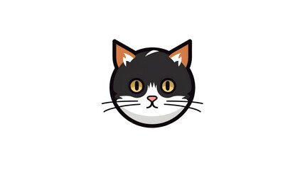 Cat icons, puppy, cute, head KI generated