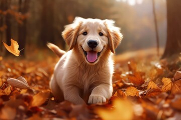 The Golden Retriever Dog Generative AI