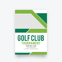Golf tournament flyer template, Championship or Tournament Event Poster Banner Vector Flyer Template Design.