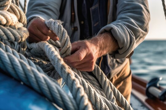 man_is_sailing_in_the_blue_ocean_with_some_ropes