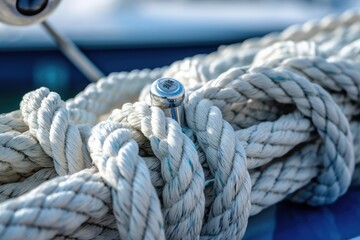 rope_is_hanging_on_the_boat