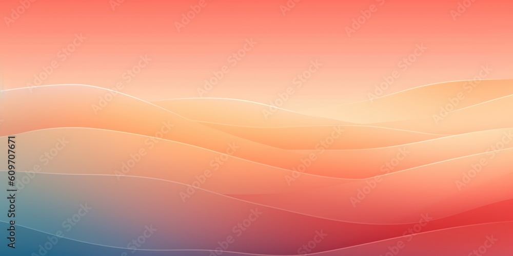 Poster abstract art wavy gradient background. ai generative