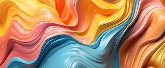 Obraz premium colorful paint fluid background, generative ai