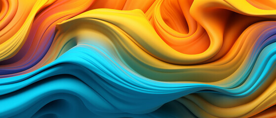 Obraz premium colorful paint fluid background, generative ai