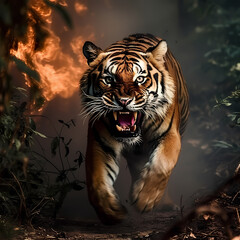 Burned Tiger
