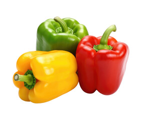 Bell Peppers Isolated on Transparent Background - Generative AI
