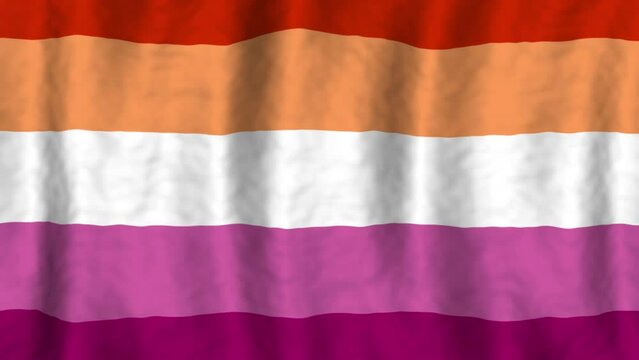 Lesbian sunset pride flag