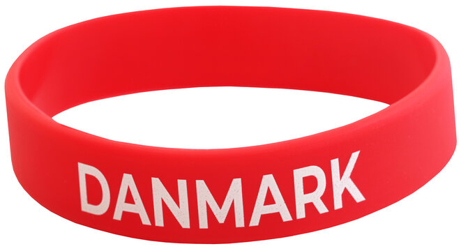 Red wristband or bracelet