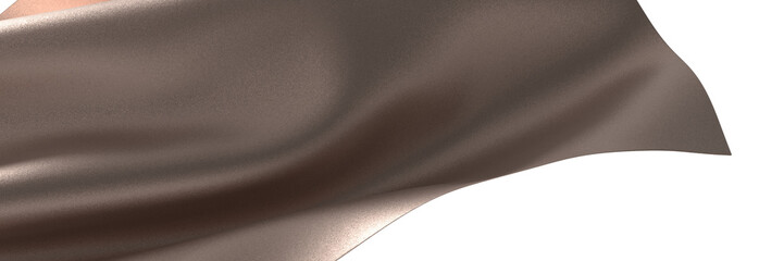 Glamorous Draping: Abstract 3D Gold Cloth Illustration for Alluring Designs