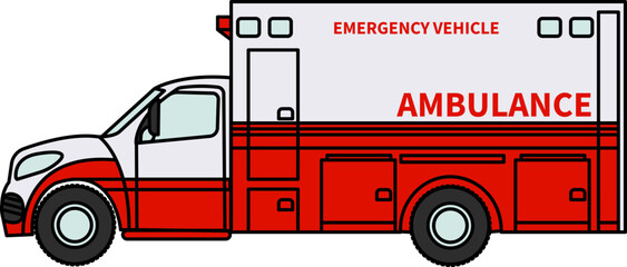 Emergency Ambulance Illustration Vector