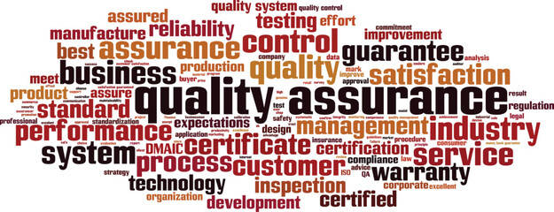 Quality assurance word cloud