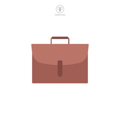 Briefcase icon symbol template for graphic and web design collection logo vector illustration