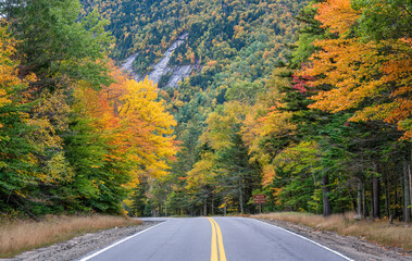 Autumn colors at Grafton Notch State Park - Maine - scenic drive