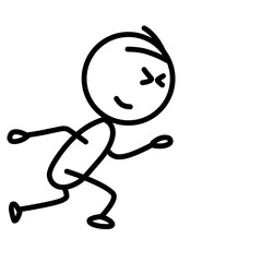 Stickman run figure
