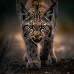 Fototapeta premium portrait of a lynx