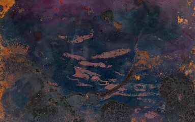 Abstract grunge background texture for multiple uses. High resolution photo Vintage texture of old oxidized copper with some spots and stains on it