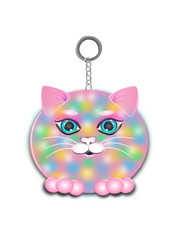 Keychain with cute cat
