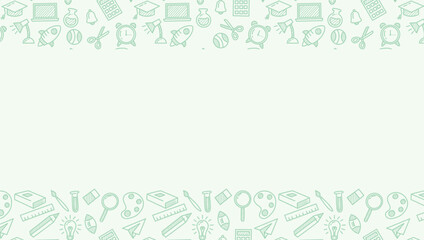 learning and education theme seamless pattern background