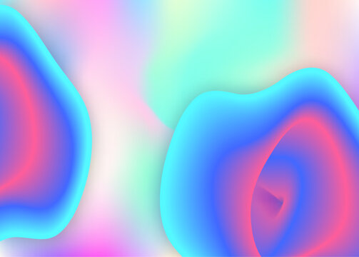 Fluid background with liquid dynamic elements and shapes.