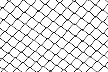 The texture of the metal mesh on a white background. Torn steel, metal mesh with holes