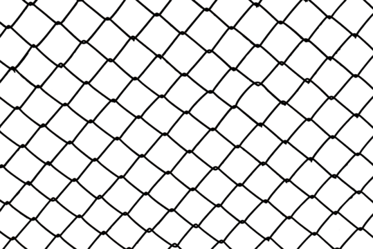 The texture of the metal mesh on a white background. Torn steel, metal mesh with holes