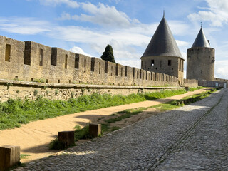 Fototapeta na wymiar Carcassonne fortress( Aude, France)- UNESCO.