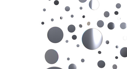 Sunburst and colorful confetti background frame illustration - Silver Holographic PNG