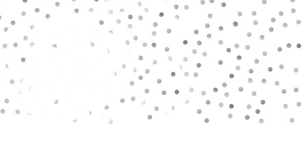  Colorful assorted confetti with serpentine on white  - Silver Holographic PNG