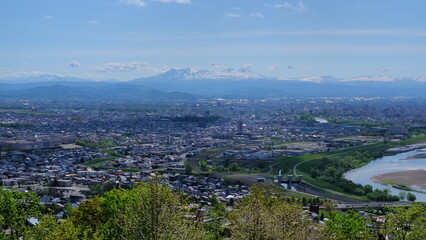 旭川市嵐山展望台からの旭岳方向1