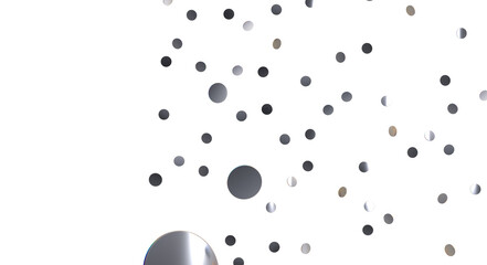 silver confetti explosion festive background - Silver Holographic PNG
