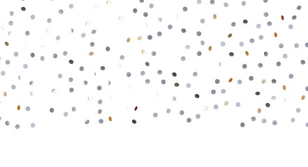 Confetti, paper triangle on the floor, fancy, colorful, celebration party - Silver Holographic PNG