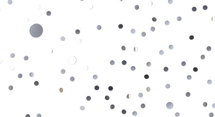  Sky confetti flying in the sky during Pride parade  - Silver Holographic PNG