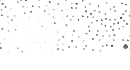  Colorful assorted confetti with serpentine on white  - Silver Holographic PNG