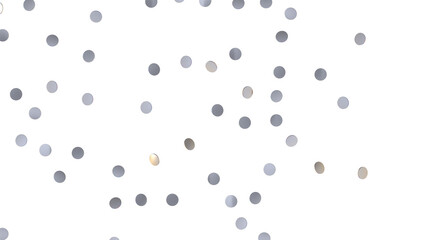 Sunburst and colorful confetti background frame illustration - Silver Holographic PNG