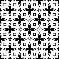 Vector monochrome pattern, Abstract texture for fabric print, card, table cloth, furniture, banner, cover, invitation, decoration, wrapping.seamless repeating pattern. Black  pattern.