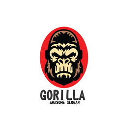 Design logo icon character mascot gorilla