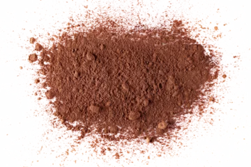 Pile cocoa powder isolated on white, top view © dule964