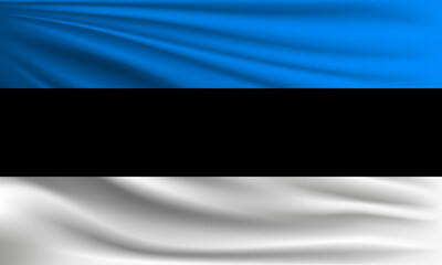 Naklejka premium Vector flag of Estonia