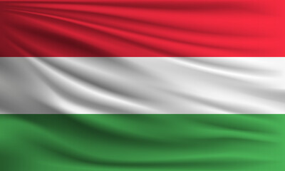 Vector flag of Hungary