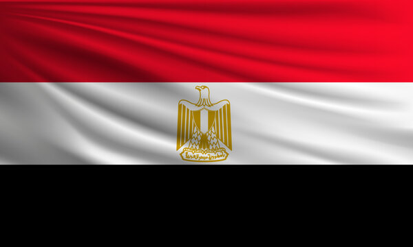 Vector flag of Egypt